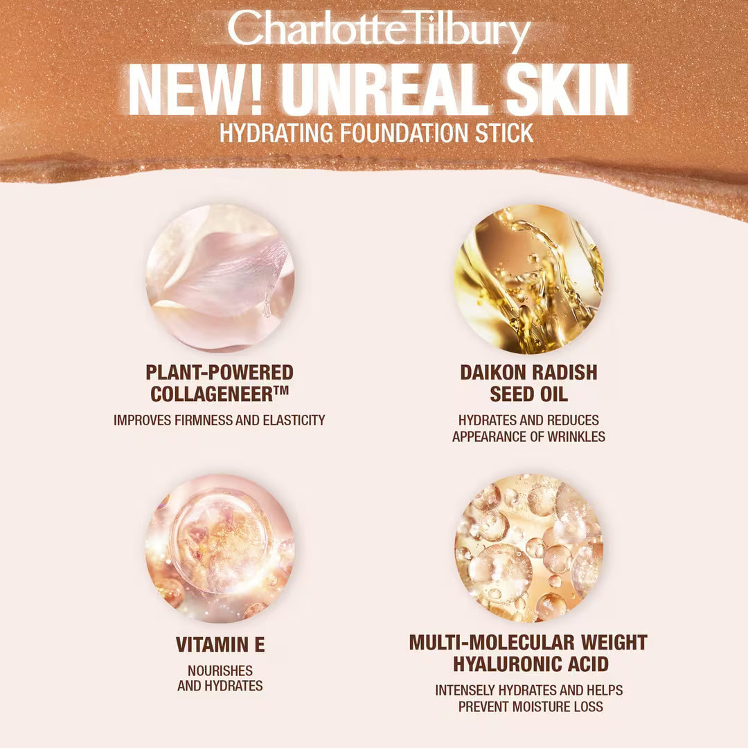 Charlotte Tilbury Unreal Skin Sheer Glow Tint Hydrating Foundation Stick