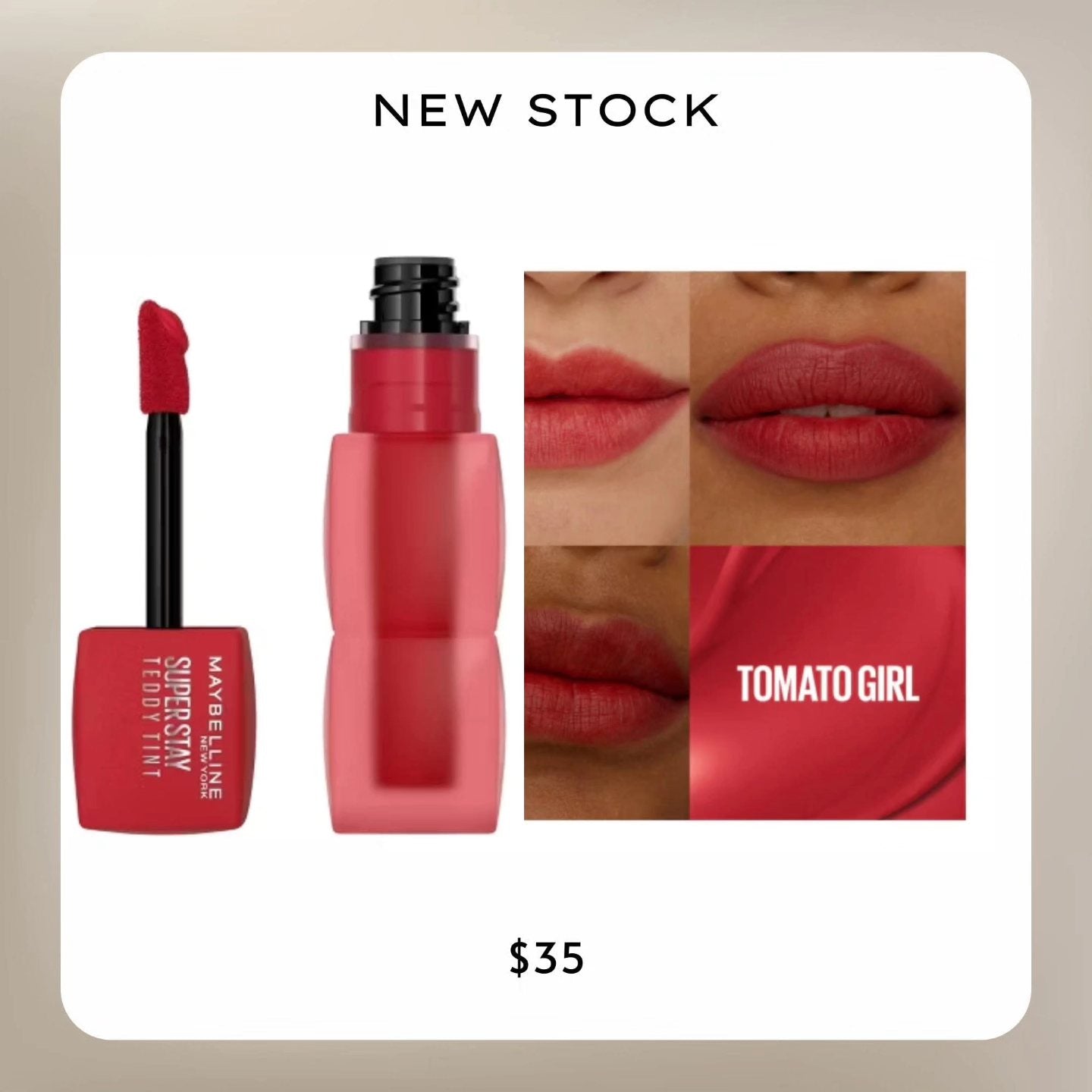 Maybelline Super Stay Teddy Tint Long Lasting Matte Lip Tint