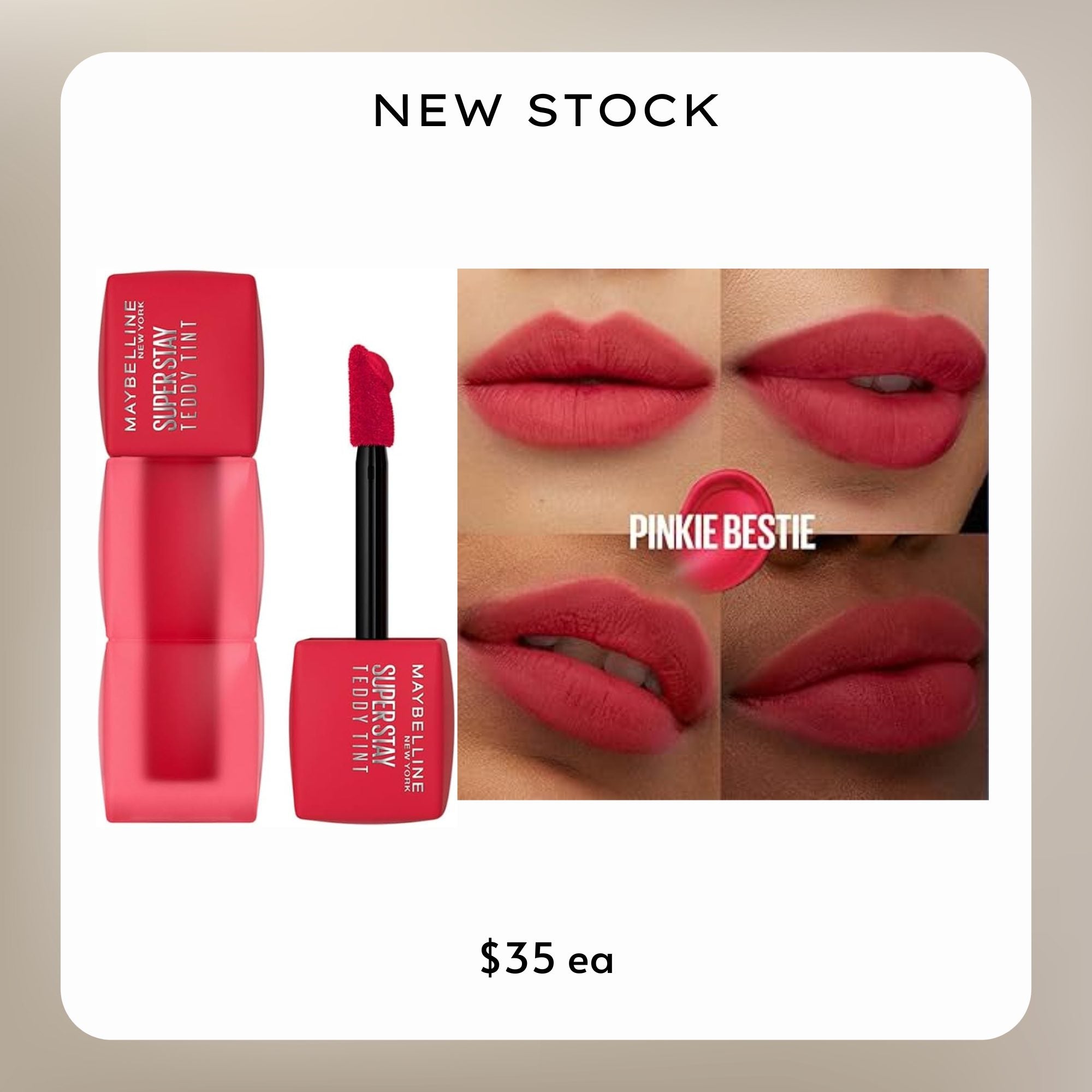 Maybelline Super Stay Teddy Tint Long Lasting Matte Lip Tint