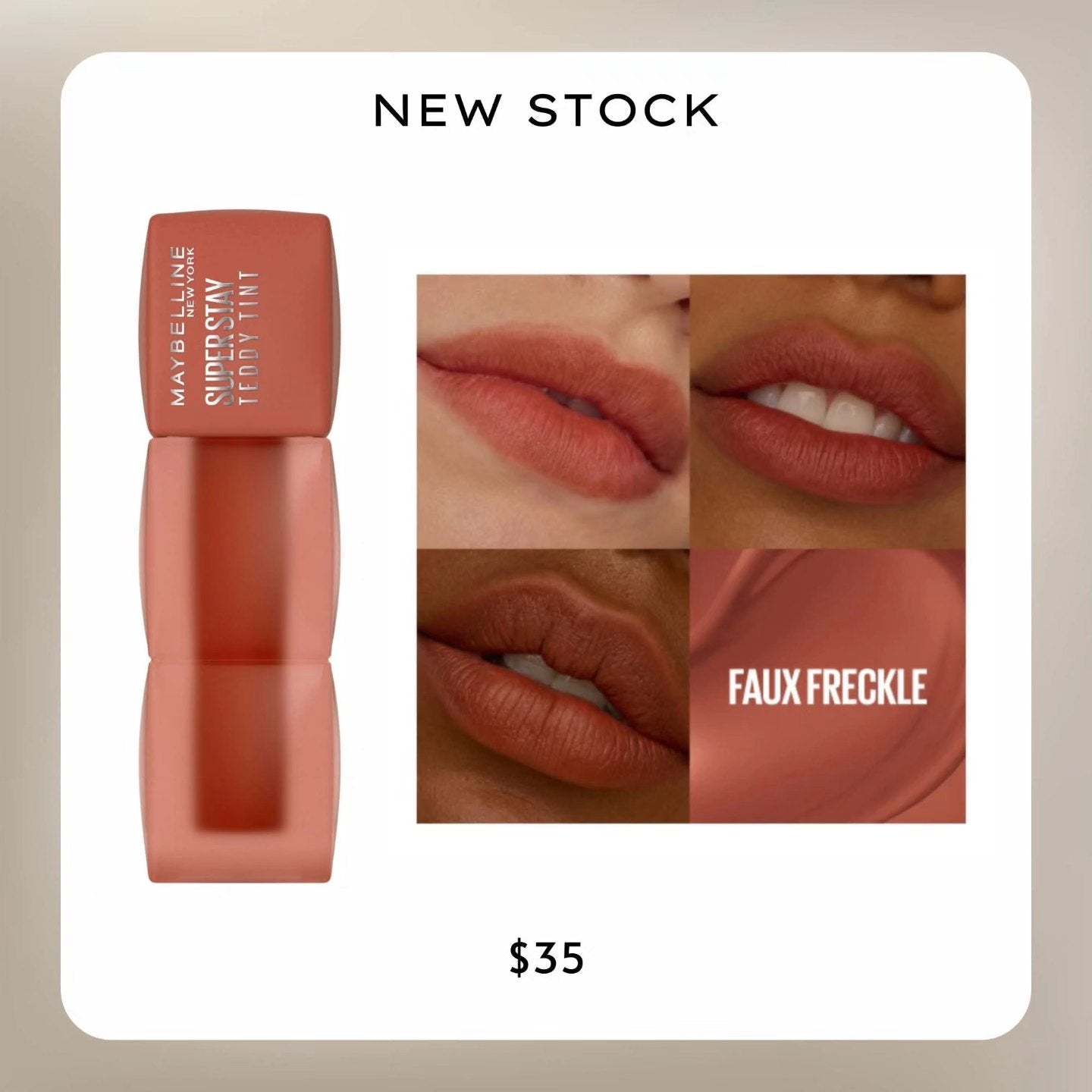 Maybelline Super Stay Teddy Tint Long Lasting Matte Lip Tint