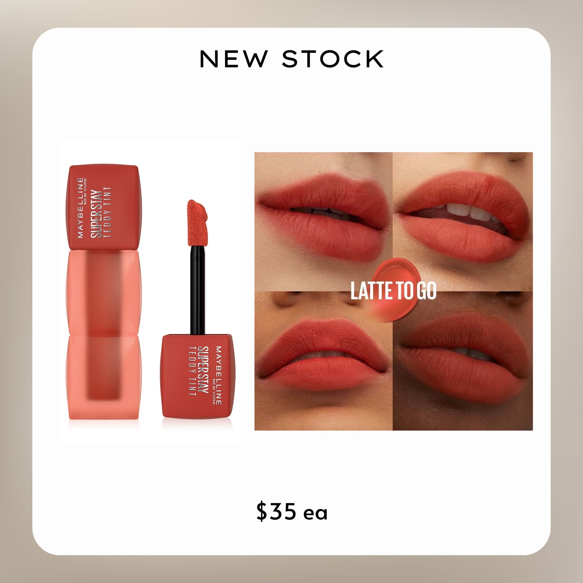 Maybelline Super Stay Teddy Tint Long Lasting Matte Lip Tint