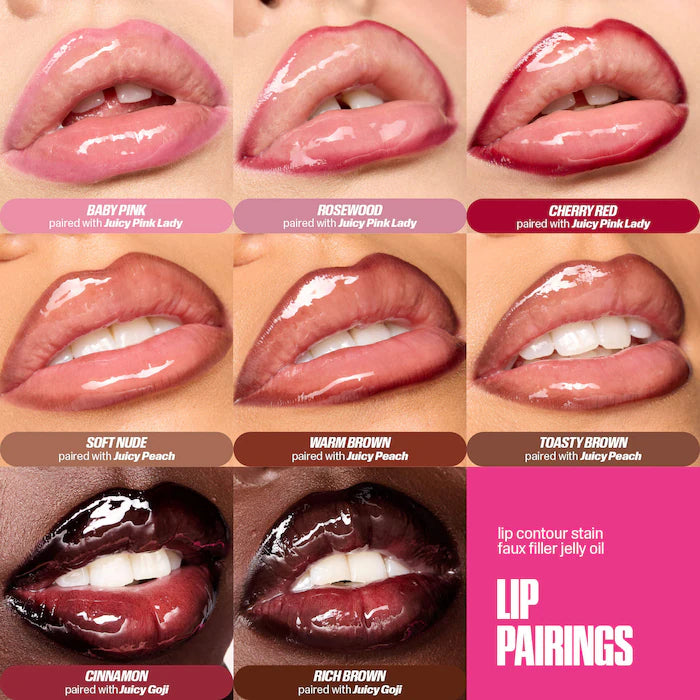HUDA BEAUTY Lip Contour Lip Stain for 12-Hour Wear